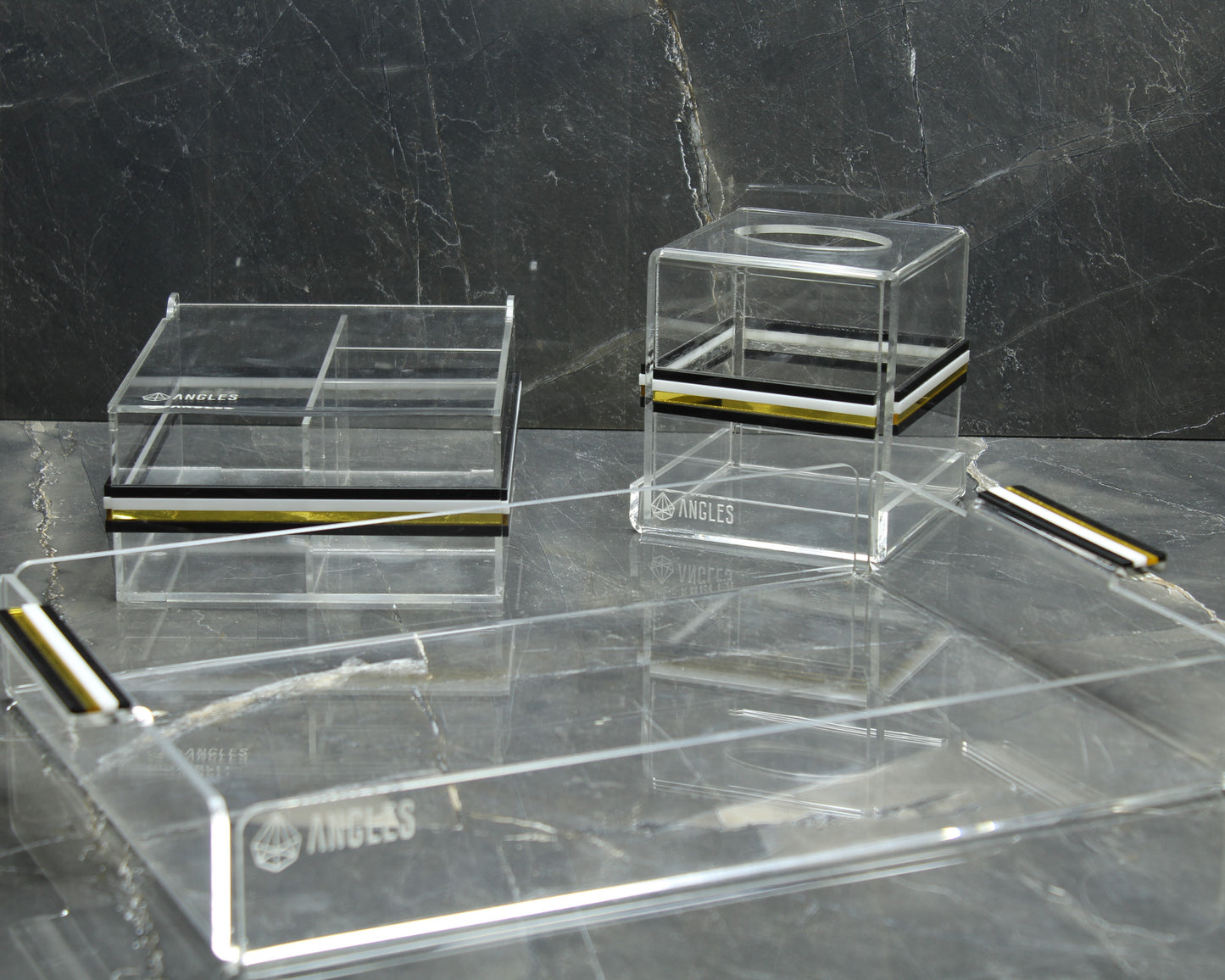 Clear Plexy Tray Set