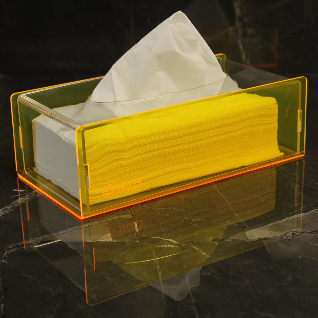 Neon Yellow Tissue Box