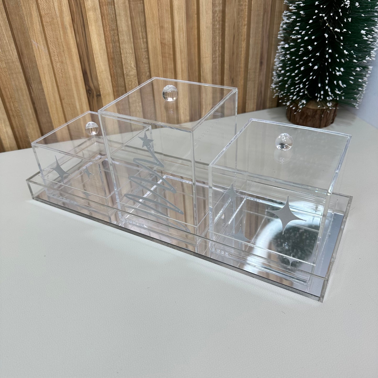 Christmas Tree Chocolate Jars