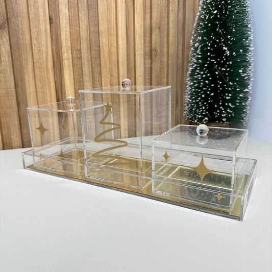 Christmas Tree Chocolate Jars