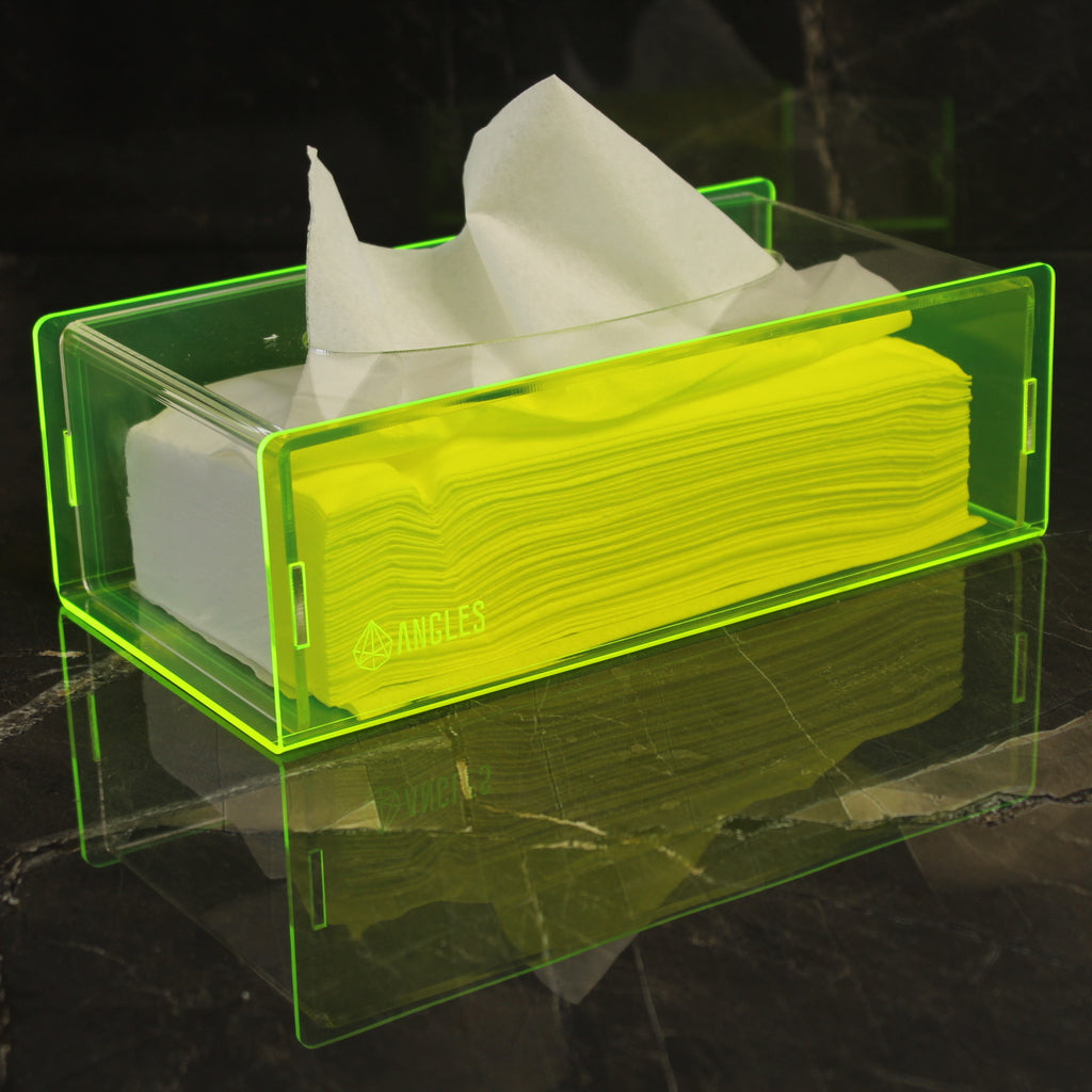 Neon Green Tissue Box